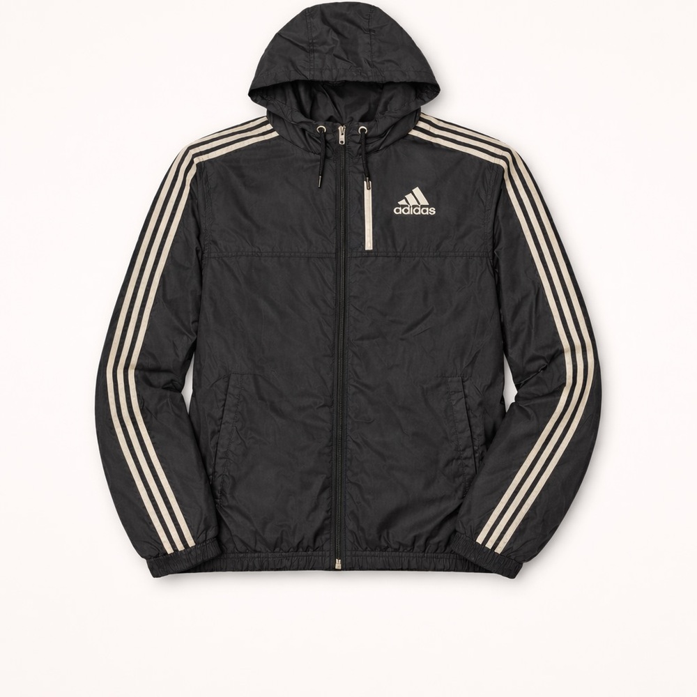 Adidas Black Athletic Jacket with White Logo